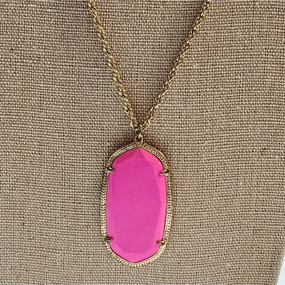 Kendra scott pink and gold‎ Barbie necklace